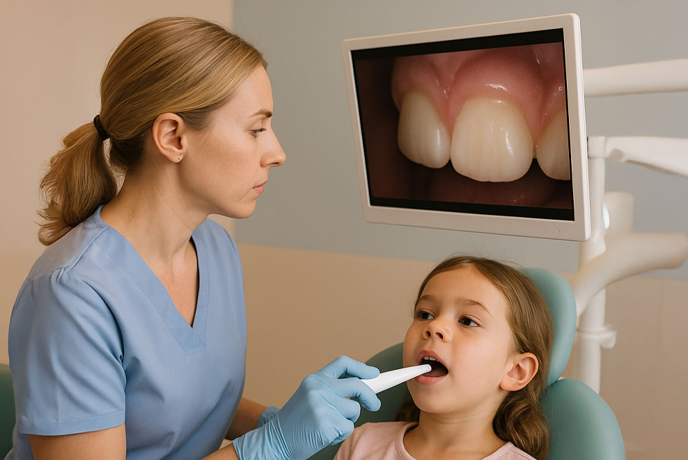 Intra-Oral camera for children for a digital image of teeth in local Naples, FL dental office. Intra-Oral Camera in Naples, FL